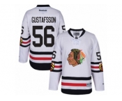 Men's Reebok Chicago Blackhawks #56 Erik Gustafsson Authentic White 2017 Winter Classic NHL Jersey