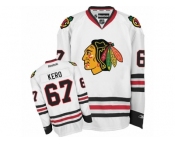 Men's Reebok Chicago Blackhawks #67 Tanner Kero Authentic White Away NHL Jersey