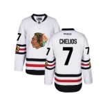 Men's Reebok Chicago Blackhawks #7 Chris Chelios 2017 Winter Classic White Stitched NHL Jersey