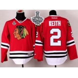 NHL Blackhawks #2 Duncan Keith Red 2015 Stanley Cup Stitched Jerseys