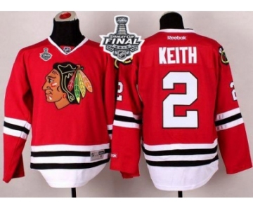 NHL Blackhawks #2 Duncan Keith Red 2015 Stanley Cup Stitched Jerseys