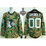 NHL Chicago Blackhawks #00 Clark Griswold Camo Veterans Day Practice 2015 Stanley Cup Stitched Jerseys