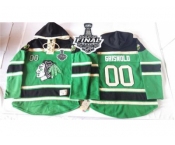 NHL Chicago Blackhawks #00 Clark Griswold Green St. Patrick's Day McNary Lace Hoodie 2015 Stanley Cup Stitched Jerseys