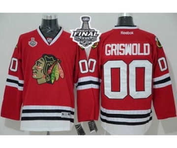 NHL Chicago Blackhawks #00 Clark Griswold Red Home 2015 Stanley Cup Stitched Jerseys