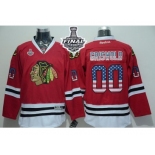 NHL Chicago Blackhawks #00 Clark Griswold Red USA Flag Fashion 2015 Stanley Cup Stitched Jerseys