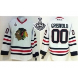 NHL Chicago Blackhawks #00 Clark Griswold White 2015 Stanley Cup Stitched Jerseys