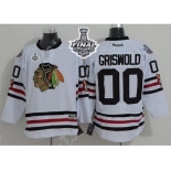 NHL Chicago Blackhawks #00 Clark Griswold White 2015 Winter Classic 2015 Stanley Cup Stitched Jerseys