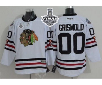 NHL Chicago Blackhawks #00 Clark Griswold White 2015 Winter Classic 2015 Stanley Cup Stitched Jerseys