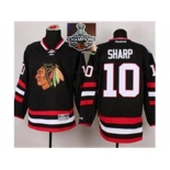 NHL Chicago Blackhawks #10 Patrick Sharp Black 2014 Stadium Series 2015 Stanley Cup Champions jerseys