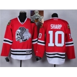 NHL Chicago Blackhawks #10 Patrick Sharp Red(White Skull) 2014 Stadium Series 2015 Stanley Cup Champions jerseys