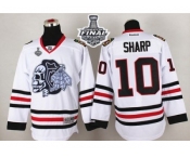 NHL Chicago Blackhawks #10 Patrick Sharp White(White Skull) 2015 Stanley Cup Stitched Jerseys