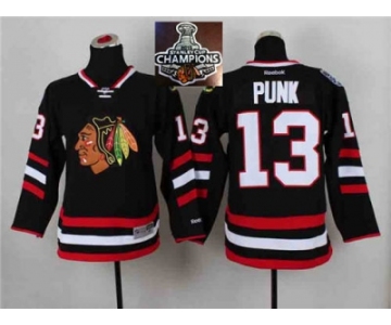 NHL Chicago Blackhawks #13 Punk Black 2014 Stadium Series 2015 Stanley Cup Champions jerseys