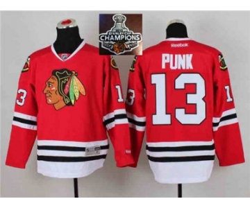 NHL Chicago Blackhawks #13 Punk Red 2014 Stadium Series 2015 Stanley Cup Champions jerseys