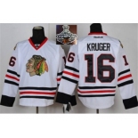 NHL Chicago Blackhawks #16 Kruger White 2015 Stanley Cup Champions jerseys