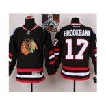 NHL Chicago Blackhawks #17 Sheldon Brookbank Black 2014 Stadium Series 2015 Stanley Cup Champions jerseys