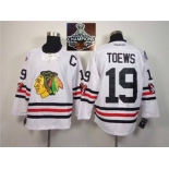 NHL Chicago Blackhawks #19 Jonathan Toews 2015 Winter Classic white 2015 Stanley Cup Champions jerseys