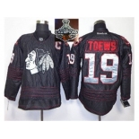 NHL Chicago Blackhawks #19 Jonathan Toews Black Accelerator 2015 Stanley Cup Champions jerseys