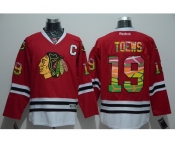 NHL Chicago Blackhawks #19 Jonathan Toews Printing red