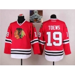 NHL Chicago Blackhawks #19 Jonathan Toews Red 2015 Stanley Cup Champions jerseys