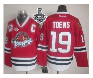 NHL Chicago Blackhawks #19 Jonathan Toews Red Ice Hogs 2015 Stanley Cup Stitched Jerseys