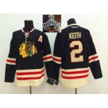 NHL Chicago Blackhawks #2 Duncan Keith 2015 Winter Classic Black 2015 Stanley Cup Champions jerseys