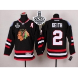 NHL Chicago Blackhawks #2 Duncan Keith Black 2014 Stadium Series 2015 Stanley Cup Stitched Jerseys