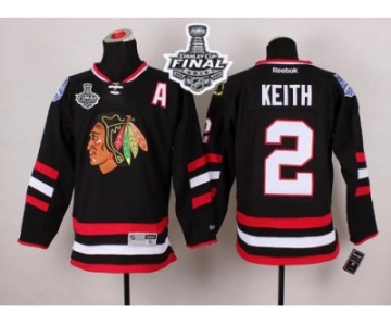 NHL Chicago Blackhawks #2 Duncan Keith Black 2014 Stadium Series 2015 Stanley Cup Stitched Jerseys