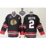 NHL Chicago Blackhawks #2 Duncan Keith Black 2015 Stanley Cup Stitched Jerseys