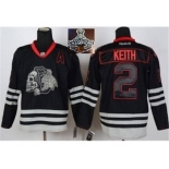 NHL Chicago Blackhawks #2 Duncan Keith Black Ice 2015 Stanley Cup Champions jerseys