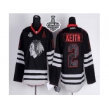 NHL Chicago Blackhawks #2 Duncan Keith Black Ice 2015 Stanley Cup Stitched Jerseys