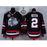 NHL Chicago Blackhawks #2 Duncan Keith Black(White Skull) 2014 Stadium Series 2015 Stanley Cup Stitched Jerseys