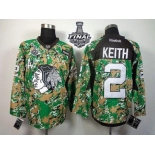 NHL Chicago Blackhawks #2 Duncan Keith Camo Veterans Day Practice 2015 Stanley Cup Stitched Jerseys