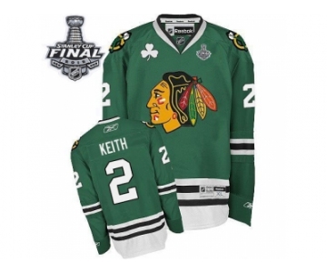 NHL Chicago Blackhawks #2 Duncan Keith Green 2015 Stanley Cup Stitched Jerseys