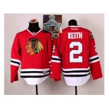 NHL Chicago Blackhawks #2 Duncan Keith Red 2014 Stadium Series 2015 Stanley Cup Champions jerseys