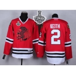 NHL Chicago Blackhawks #2 Duncan Keith Red(Red Skull) 2015 Stanley Cup Stitched Jerseys