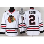 NHL Chicago Blackhawks #2 Duncan Keith White 2015 Stanley Cup Stitched Jerseys