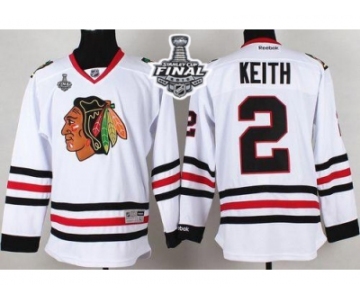 NHL Chicago Blackhawks #2 Duncan Keith White 2015 Stanley Cup Stitched Jerseys