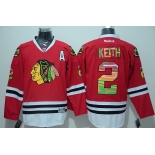 NHL Chicago Blackhawks #2 keith Printing red jerseys