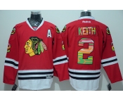 NHL Chicago Blackhawks #2 keith Printing red jerseys