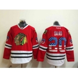 NHL Chicago Blackhawks #20 Saad red national flag Stitched