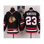 NHL Chicago Blackhawks #23 Kris Versteeg Black 2014 Stadium Series 2015 Stanley Cup Champions jerseys