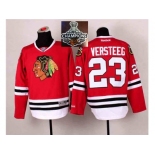 NHL Chicago Blackhawks #23 Kris Versteeg Red 2014 Stadium Series 2014 Stadium Series 2015 Stanley Cup Champions jerseys