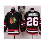 NHL Chicago Blackhawks #26 Michal Handzus Black 2014 Stadium Series 2015 Stanley Cup Champions jerseys