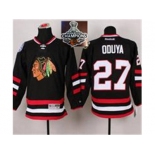 NHL Chicago Blackhawks #27 Johnny Oduya Black 2014 Stadium Series 2015 Stanley Cup Champions jerseys