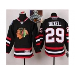 NHL Chicago Blackhawks #29 Bryan Bickell Black 2014 Stadium Series 2015 Stanley Cup Champions jerseys