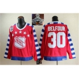 NHL Chicago Blackhawks #30 ED belfour all star 75th Anniversary red CCM 2015 Stanley Cup Champions jerseys