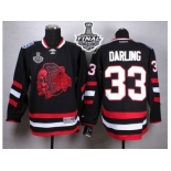 NHL Chicago Blackhawks #33 Scott Darling Black(Red Skull) 2015 Stanley Cup Stitched Jerseys