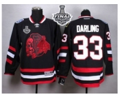 NHL Chicago Blackhawks #33 Scott Darling Black(Red Skull) 2015 Stanley Cup Stitched Jerseys