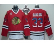 NHL Chicago Blackhawks #33 Scott Darling Red USA Flag Fashion 2015 Stanley Cup Stitched Jerseys