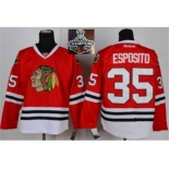 NHL Chicago Blackhawks #35 TONY ESPOSITO Red 2015 Stanley Cup Champions jerseys